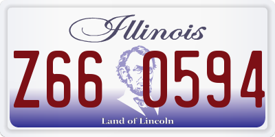 IL license plate Z660594