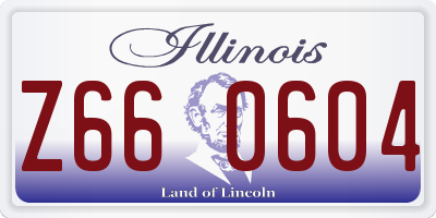 IL license plate Z660604
