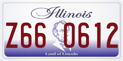 IL license plate Z660612