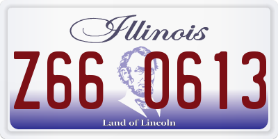 IL license plate Z660613