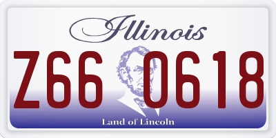 IL license plate Z660618