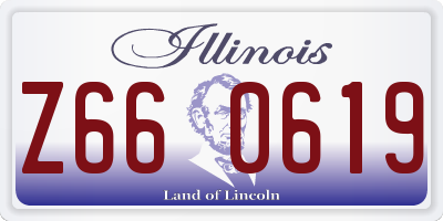 IL license plate Z660619