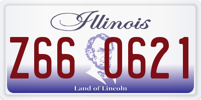 IL license plate Z660621
