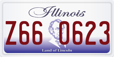 IL license plate Z660623