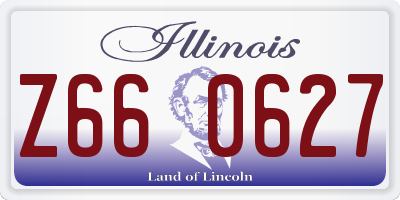 IL license plate Z660627