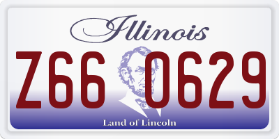 IL license plate Z660629
