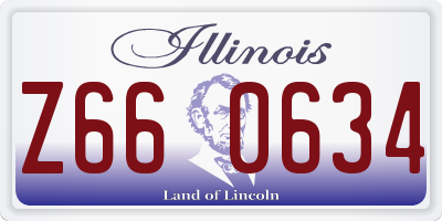 IL license plate Z660634