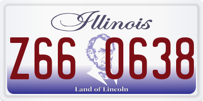 IL license plate Z660638