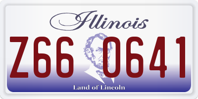IL license plate Z660641