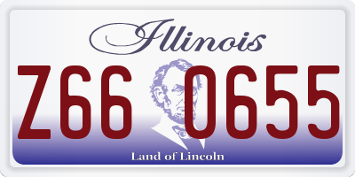 IL license plate Z660655