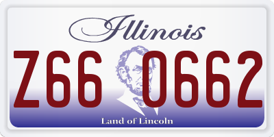 IL license plate Z660662