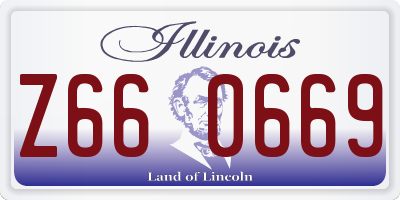IL license plate Z660669