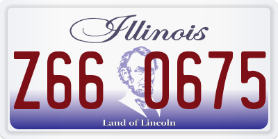 IL license plate Z660675