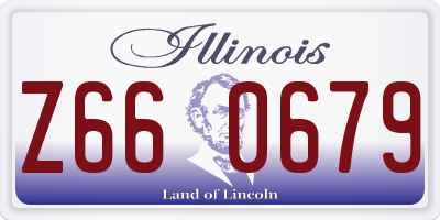 IL license plate Z660679