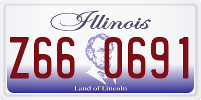 IL license plate Z660691