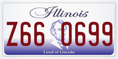 IL license plate Z660699