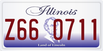 IL license plate Z660711