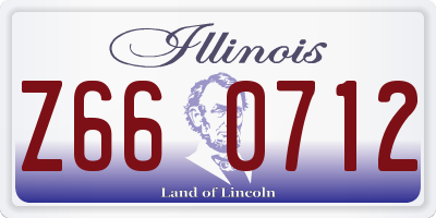 IL license plate Z660712