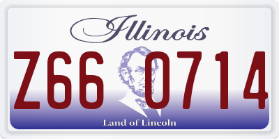 IL license plate Z660714