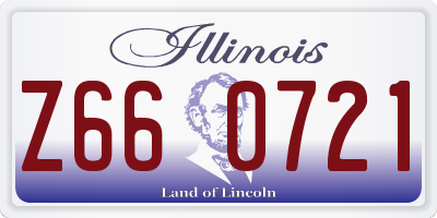 IL license plate Z660721