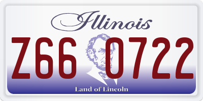 IL license plate Z660722