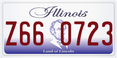 IL license plate Z660723