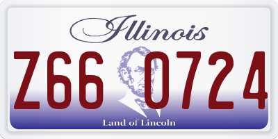 IL license plate Z660724