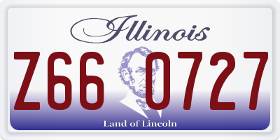 IL license plate Z660727