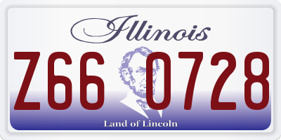 IL license plate Z660728