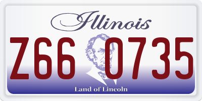 IL license plate Z660735