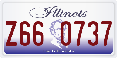IL license plate Z660737