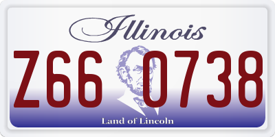 IL license plate Z660738