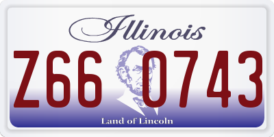IL license plate Z660743
