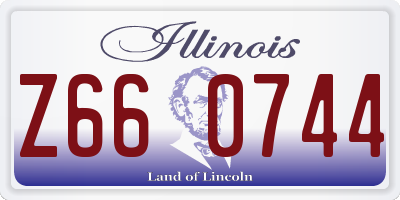 IL license plate Z660744