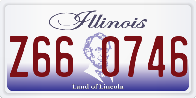 IL license plate Z660746