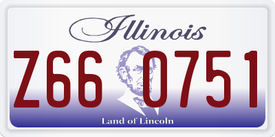IL license plate Z660751