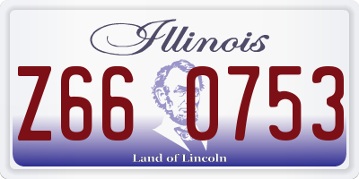 IL license plate Z660753