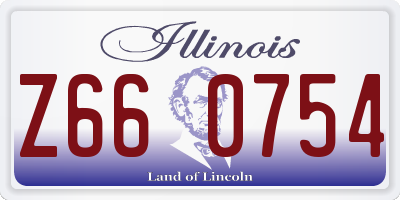 IL license plate Z660754