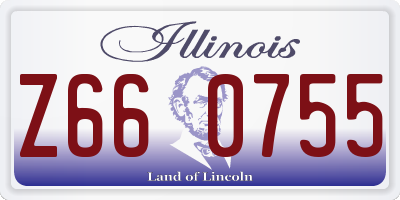 IL license plate Z660755