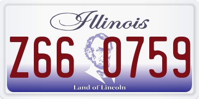 IL license plate Z660759