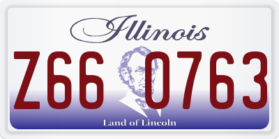 IL license plate Z660763