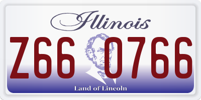 IL license plate Z660766