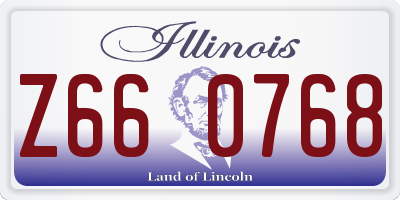 IL license plate Z660768