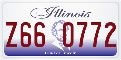 IL license plate Z660772