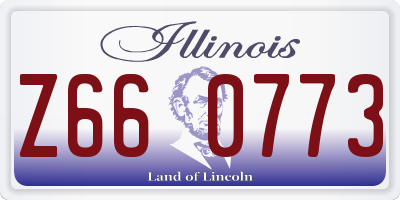 IL license plate Z660773