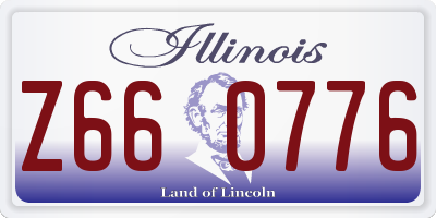 IL license plate Z660776