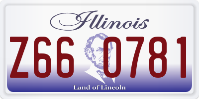IL license plate Z660781