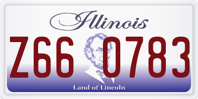 IL license plate Z660783