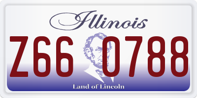 IL license plate Z660788