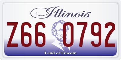 IL license plate Z660792